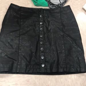 Moto free people black skirt size 8